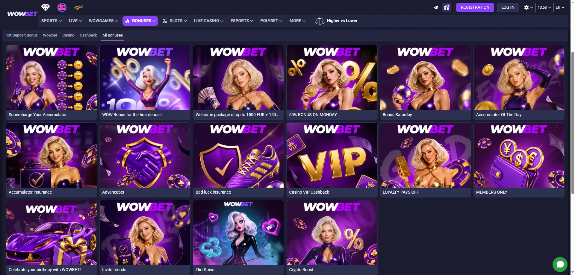 مكافأة ترحيبية في wowbet casino لمصر